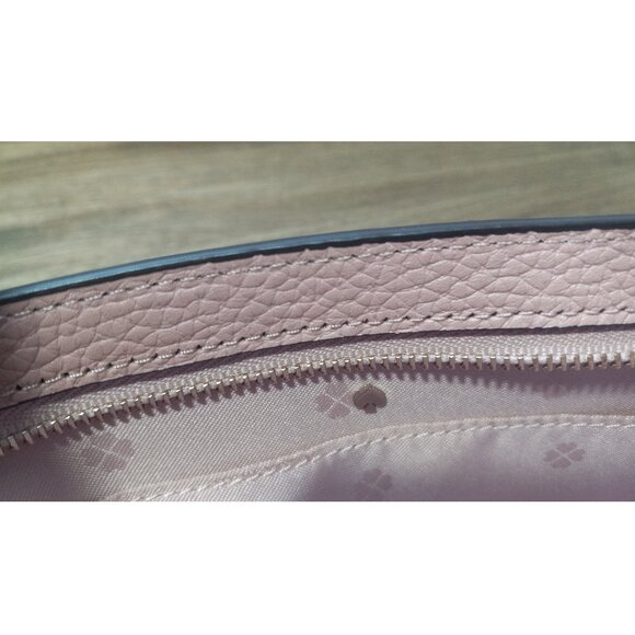 💲💲💲SALE‼️🎉Kate Spade FuFu Pink Pebbled Leather Pouch Wristlet - Picture 11 of 14